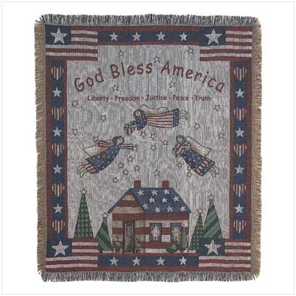 PATRIOTIC TAPESTRY THROW