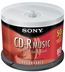 Sony 50crm80ls2//t 80-minute Audio Cd-r 50-ct