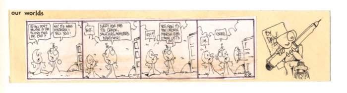 David Heath No Sex Original comic strip art 1978