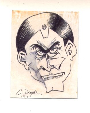 Chad Draper original spot illustration art NO Sex magazine 1977