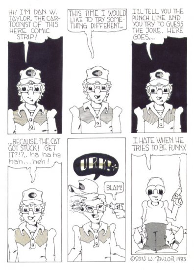 Dan W. Taylor original newave comix art 1983