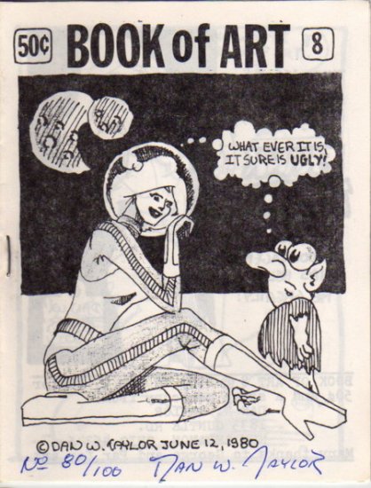 Book of Art no. 8 newave comix 1980 signed and numbered