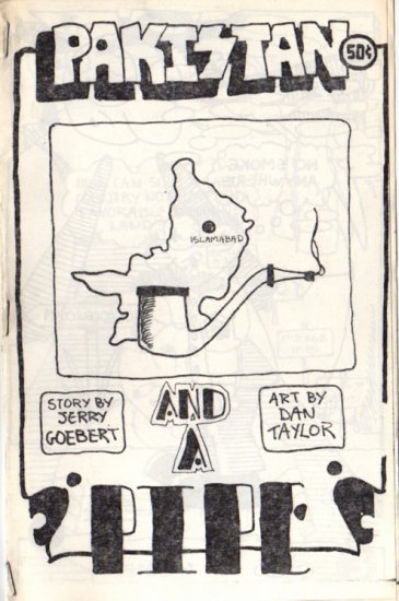 Pakistan and a Pipe newave comix 1980