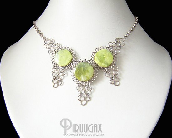 GREEN VALLEY Silver Serpnetince Necklace Choker