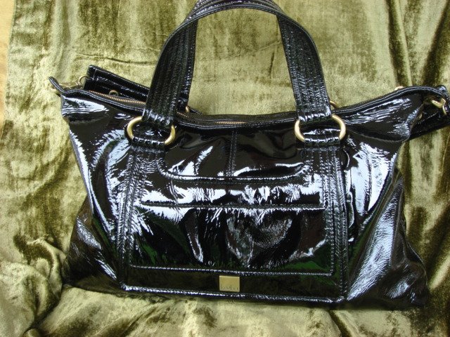 Kooba Black Patent Leather Hudson