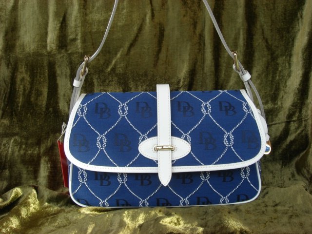 Dooney & Bourke D & B Large Blue Flap RP834