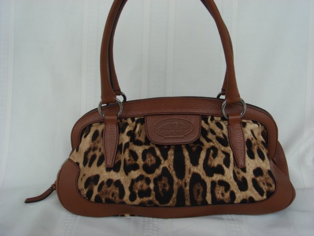 Dolce Gabbana Borsa Animalier Canvas Leopard