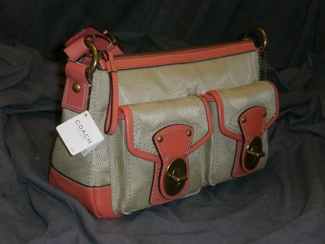 COACH Legacy Signature Shoulder Handbag F13102