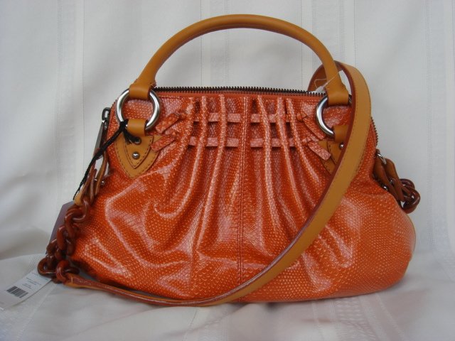 Marc Jacobs Cecilia Orange Leather $1,250++