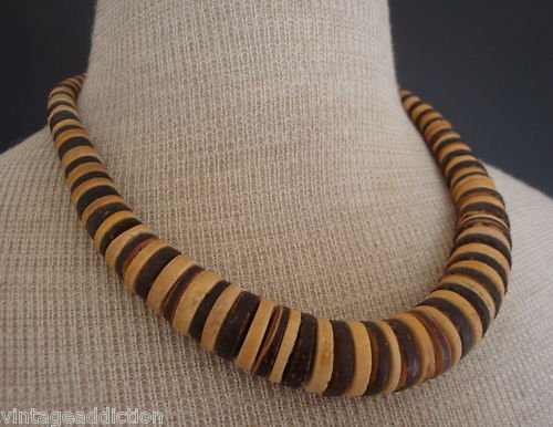 Big & Bold Vintage South Western Sandalwood Necklace