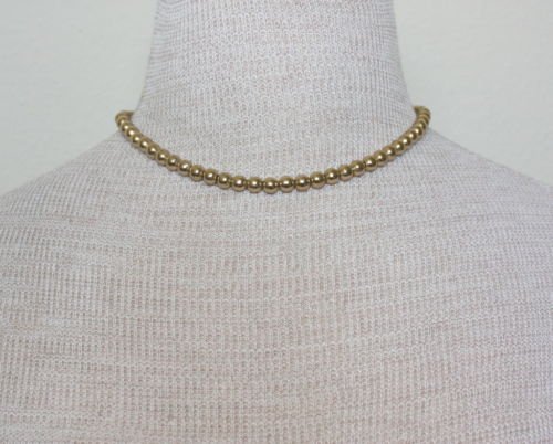 Vintage Monet Gold Beads Choker Necklace