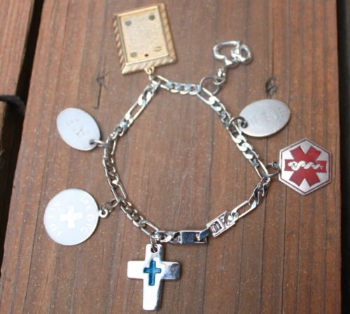 Vintage Paramedic Sterling Charms Bracelet