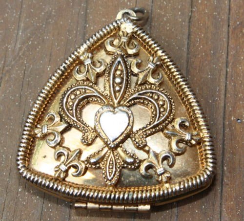 Unique Vintage Triangle Locket Pendant