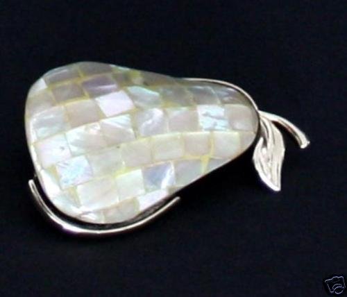 Vintage LC Mother Of Pearl Liz Clairborne Pin/Brooch
