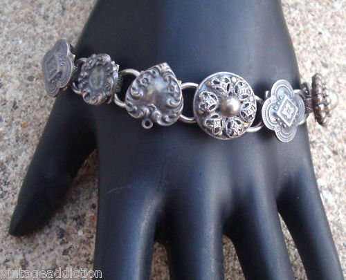 Vintage Art Deco Link Antique Bracelet