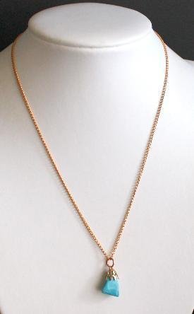 Vintage Genuine Blue Lace Agate Necklace/Pendant