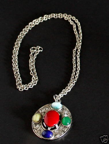Vintage Multi Stone Necklace/Pendant