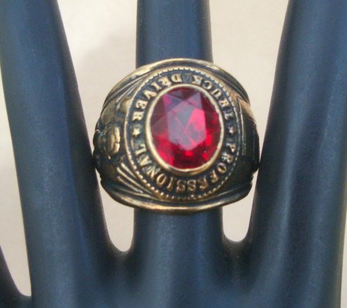 Vintage 14 K GE Professional Driver Ring Size 11 1/2