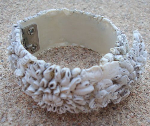 Vintage Molded Celluloid Clamper Wrap Around Bracelet