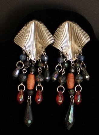 Vintage Multi Strand Pierced Dangle Long Earrings