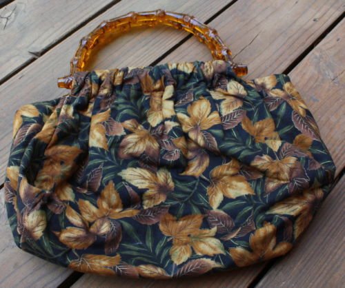 Cute Vintage Fall Leaves Cloth Tote Bag/Purse