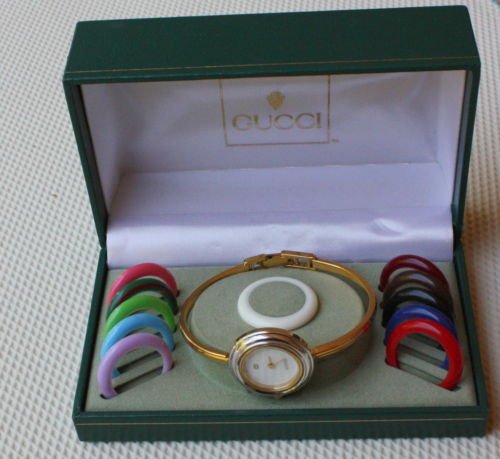 Vintage Gucci Multi Color Bezel Lady Watch