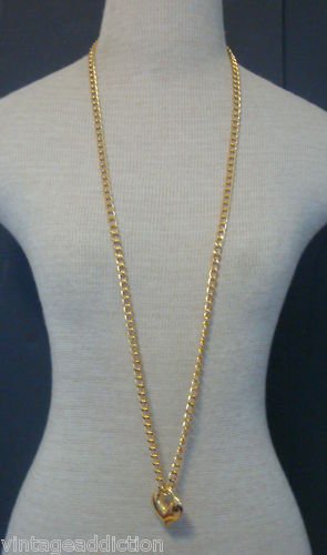Chic Vintage Gold Chain Heart Shape Pendant Necklace