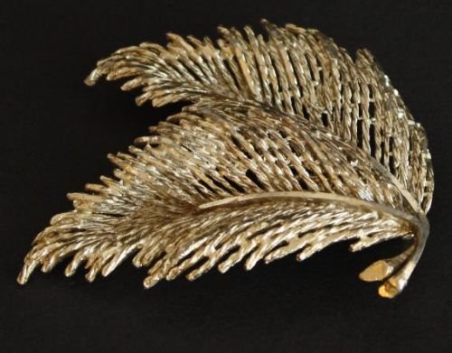 Unique Vintage Palm Leaf Pin/Brooch