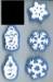 8 Snowflakes snowman Stamp Holiday chunky snow