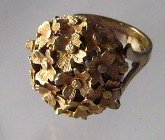 Vintage Hidden Watch Ring Flower Sheffield