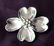 Sterling Silver Dogwood Flower pin Beau
