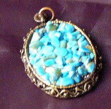 I am Chippy for you Turquoise blue Pendandt