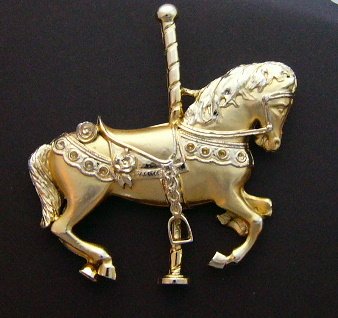 Merry go round goes the Carousel Horse pin