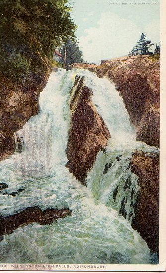 Postcard PC Wilmington High Falls Adirondacks 1918