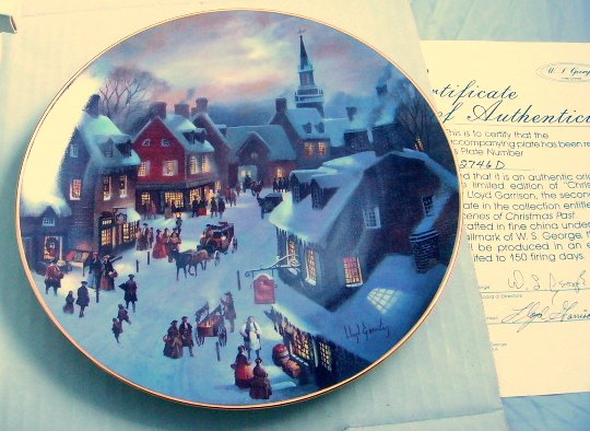 1988 Christmas Eve Collectors Plate Garrison W.S. George