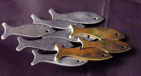 Sterling Silver Fish Pin Modern School