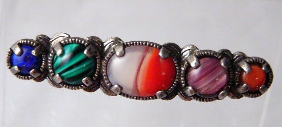 Miracle Bar Brooch Pin Multi Color #405