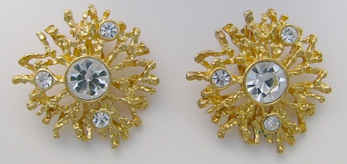 KJL Avon Regal Riches Rhinestone Glitzy Earrings