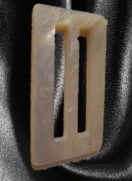 Rectangle Mop Vintage Mother of Pearl Belt Buckle