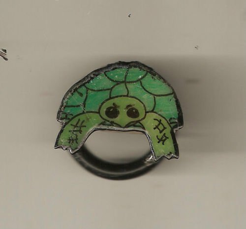TURTLE GRATEFUL DEAD EYEGLASS HOLDER PIN