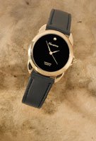 Mens diamond quartz watch