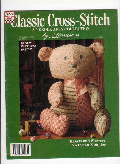 Classic Cross-Stitch Feb/Mar 90' Magazine