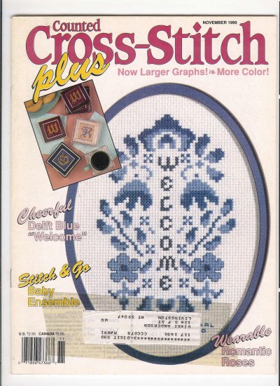 Counted Cross-Stitch Plus November 90' Magazine
