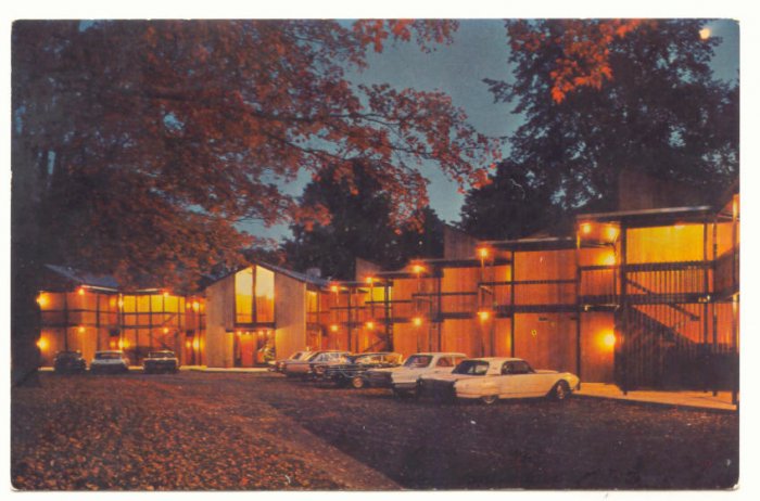 TOWN HOUSE MOTOR INN ONEONTA NY VINTAGE CHROME POSTCARD 8