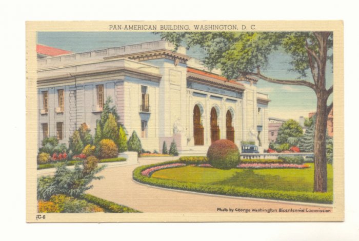 PAN-AMERICAN BUILDING WASHINGTON D.C.,1943 POSTCARD #197