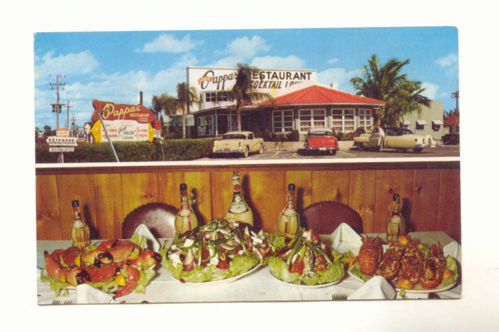 LOUIS PAPPAS' RESTAURANT, ST. PETERSBURG, FLORIDA POSTCARD #319