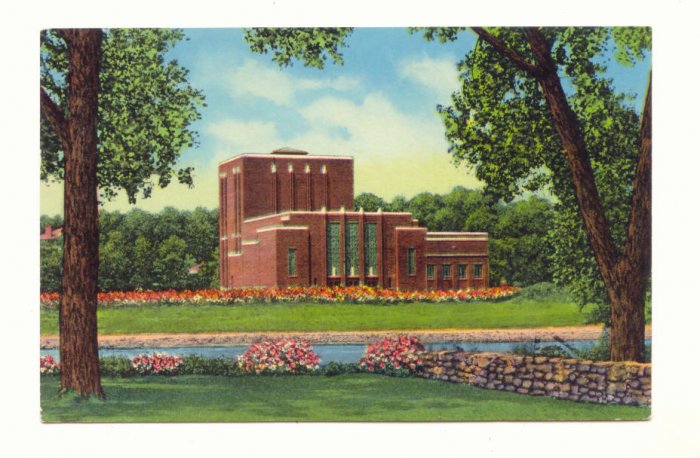 DRAMATIC ARTS BUILD. UNIVERSITY OF IOWA, 1956 POSTCARD #376