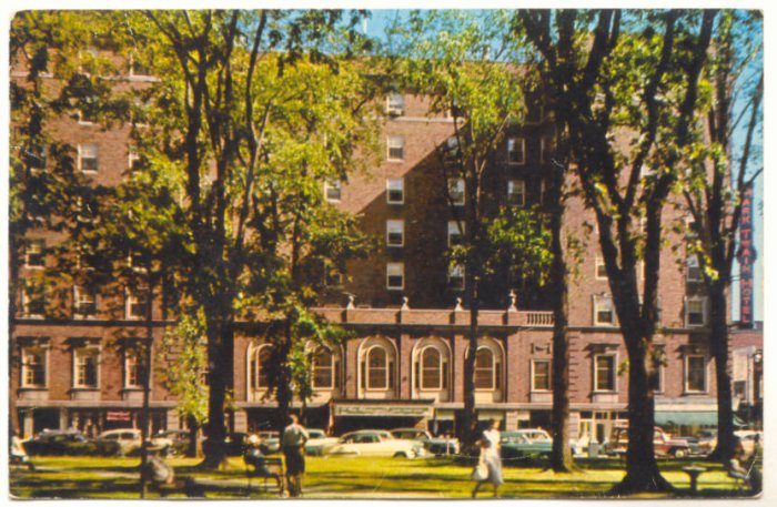 MARK TWAIN HOTEL, ELMIRA NEW YORK VINTAGE 1959 Vintage Postcard #391