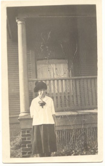 Young Girl, Silly Hat, REAL PHOTO POSTCARD #503