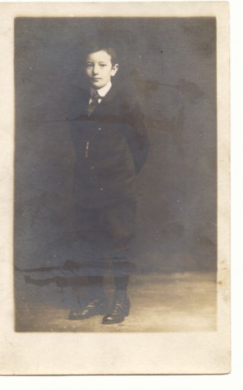 Handsome Young Man, REAL PHOTO POSTCARD 1911 #504